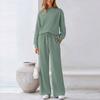 Ladies' Fashionable Casual Textured Color Drawstring Sportswear