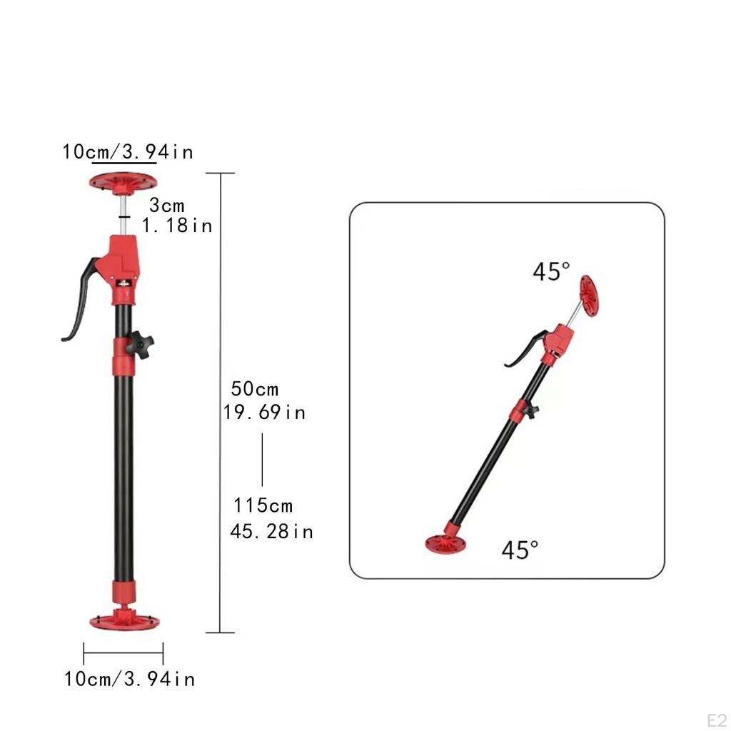 Adjustable Support Pole Jack Cabinet for Cargo Sturdy Steel Nylon Furniture