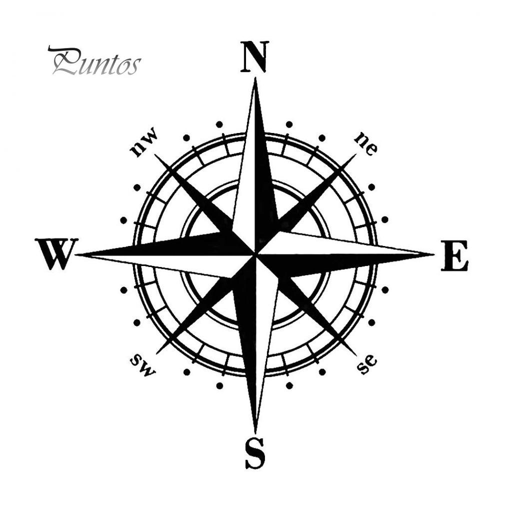 Car Life Qualitative  NSWE Compass Motorcycle Car-Styling Vehicle Body Window Decals Sticker
