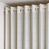 Accordion Room Adjustable Random Dot 100cm Wide X 200cm Ivory Kaei-lace Japanese-made Flap-Flap Curtains, Heat-Blocking, Insulating, Divider, Privacy,