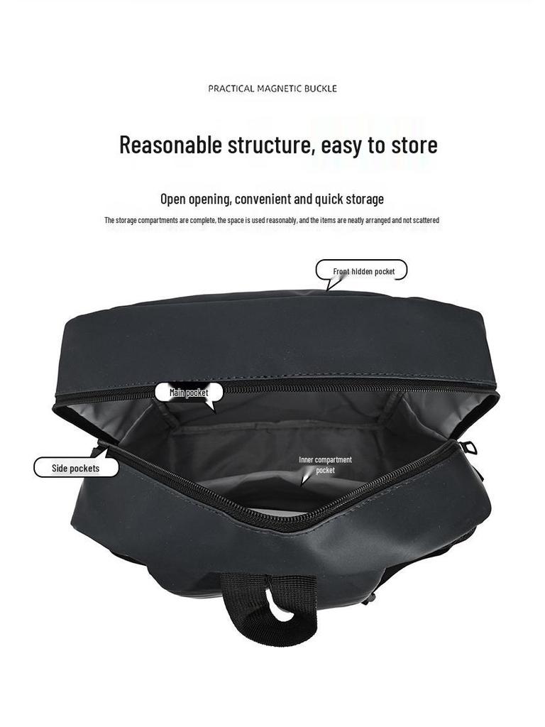 Men's Stylish High-Capacity Waterproof Business Travel Backpack