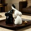 Elegant Animal Figurine Elephant Figurines Loving Gifts for Couples, Wedding Anniversary Modern Sculpture Ornament Nestling Elephants Statue