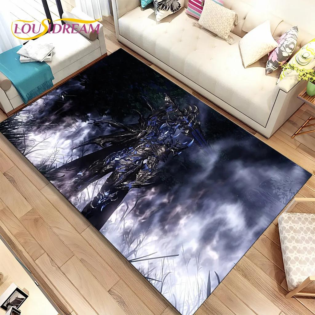 3D Lost Ark Game Gamer Cartoon Area Rug,Carpet Rug for Living Room Bedroom Sofa Doormat Decoration,kids Play Non-slip Floor Mat