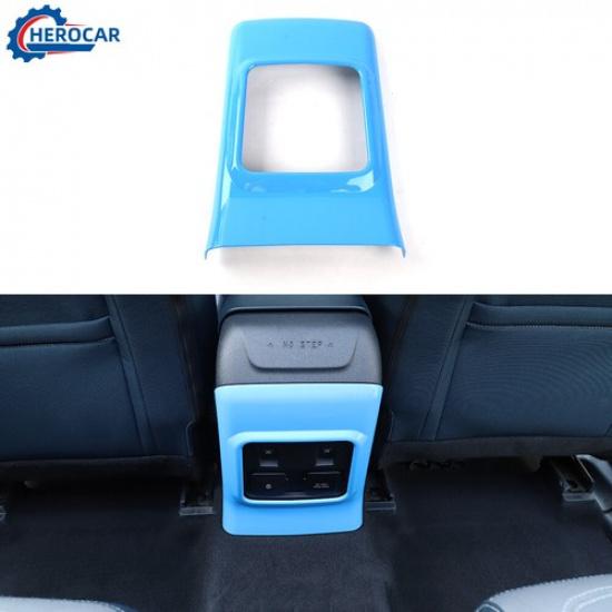 

ABS Rear Window Switch Panel Frame Cover Decor Trim For Ford Bronco Light Blue
