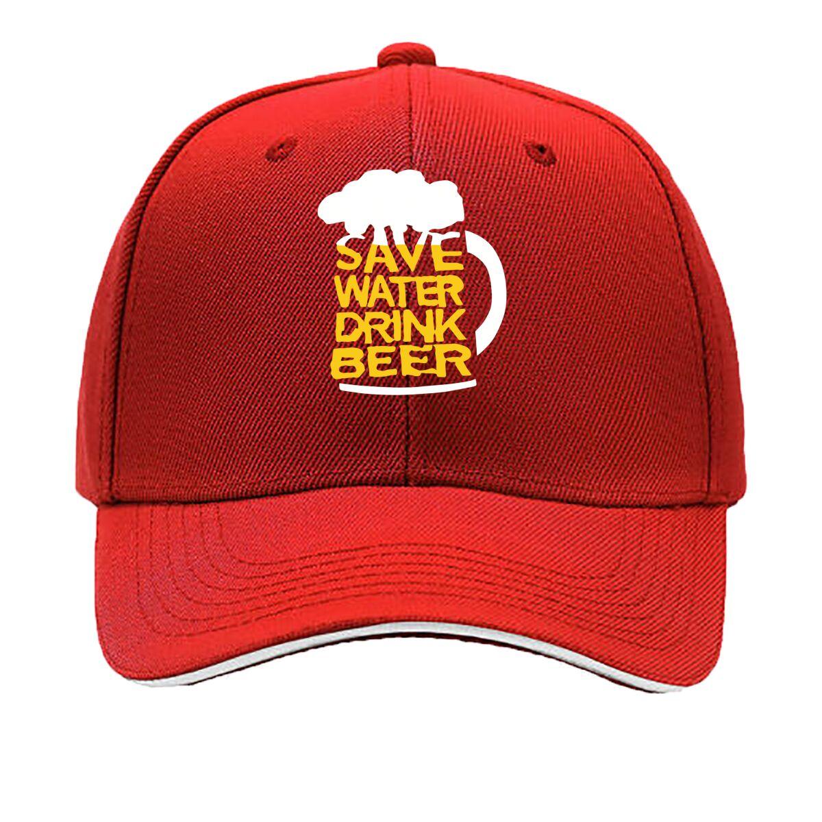 Beer Glasses Baseball Cap Lightweight GeometricPatterned Party Hat Adjustable Dad Birthday Sports Sandwich Baseball Cap One Size