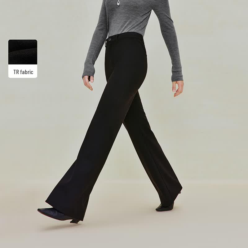INMAN Women s Stretch Knit Flared Commuter Pants 27