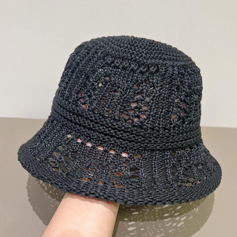 Woven Straw Hat Women's Small Fresh Beach Sunshade Sun Protection Hat Children's Bucket Hat