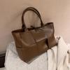 new trendy fashion shoulder bag portable woven tote bag Internet celebrity niche designer large capacity bag