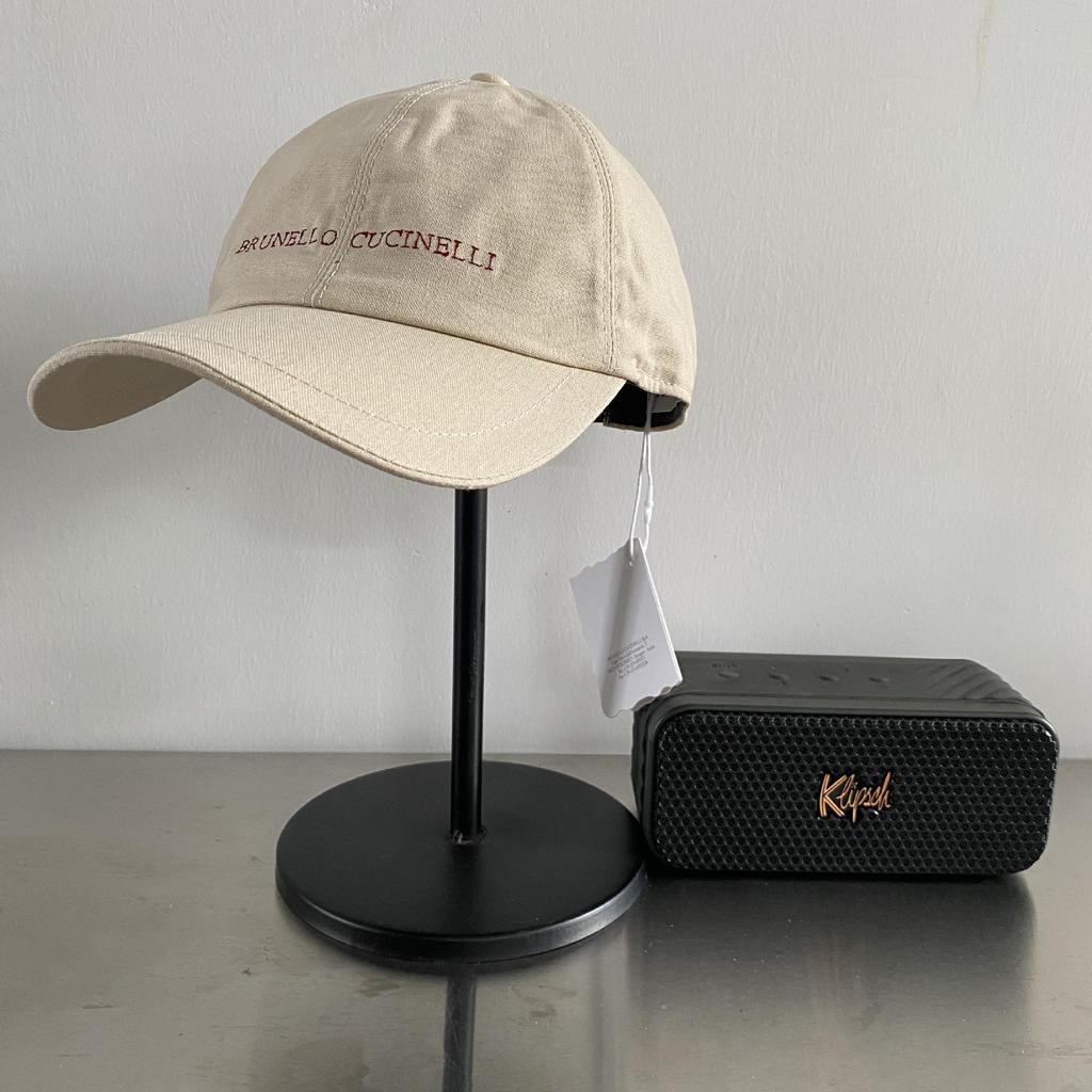 Italian Classic Men's Embroidered Leather-Linen Baseball Duckbill Cap