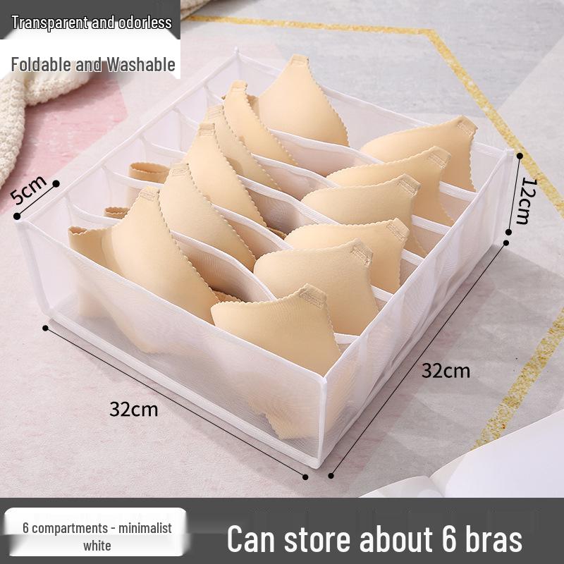 Drawer-Type Multi-Compartment Storage Box for Underwear and Socks - Dormitory and Household Organizer