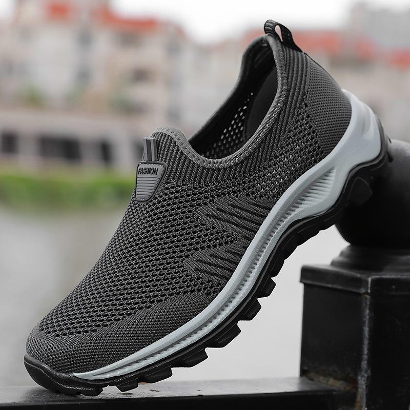 Non-slip Elderly Shoes Women's 2025 Summer Breathable Hollow Single Mesh Shoes Middle-aged and Elderly Mother Shoes Sports Foot Walking Shoes