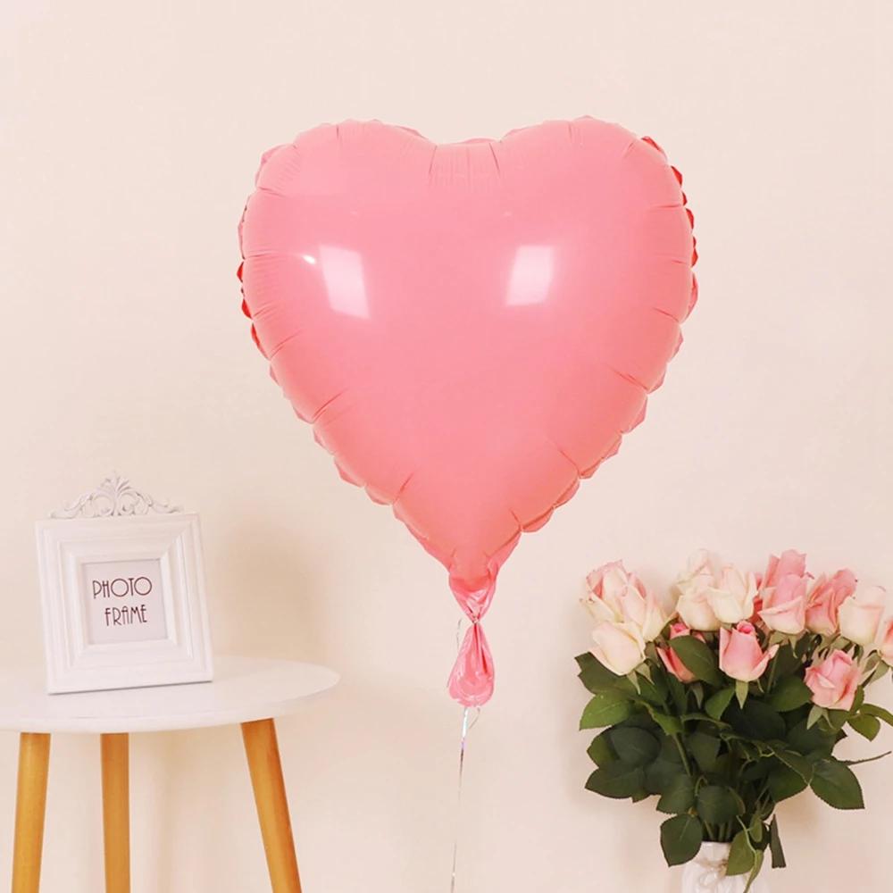 Palloncini Foil Cuore Oro Rosa 18 pollici Gonfiabili Elio Palloncini Decorazione Matrimonio Festa di Compleanno Palloncino Forniture Baby Shower