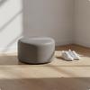 Compact Low Stool | HighResilience Sponge Filling, Preventive AntiSlip Foot Pads, Round Stool, for