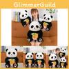 Adorable Panda Plush Toy Soft Cuddly Stuffed Animal For Kids And Collectors