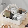 1/2/3Pcs Wall Mount Storage Rack with Handle Large Capacity Multipurpose Countertop Storage Holder Kitchen Organizer Shelf