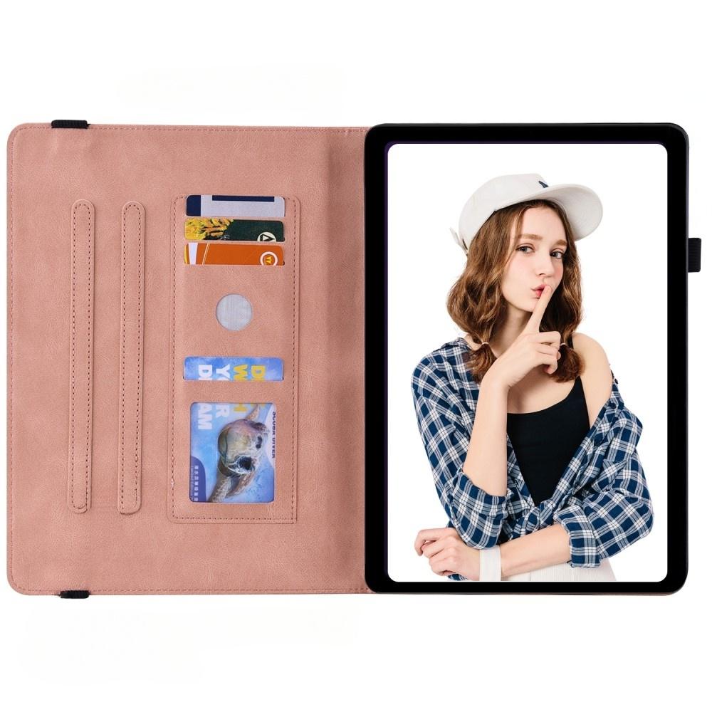 Lenovo Tab M9 Case, Wallet Pen Slot, Butterflies, Pink