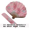 Moganshan Cotton Folding Fan, Cute Cherry Blossom New Chinese-Style Shell Fan, Summer Daily Use Portable Fan