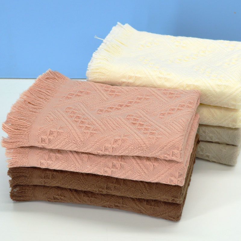 3pcs Gauze Towel Face Towel for Adults Home Use In Japanese Style Tassel Full Cotton Adult Face Towel and Hand Towel for Men and Women Couples