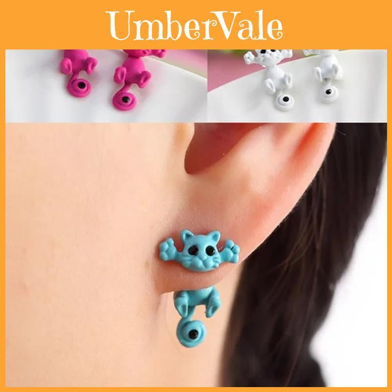 Cat 3d Adorable Kitten Stud Earring Cartoon Animal Earrings Fashion Jewelry