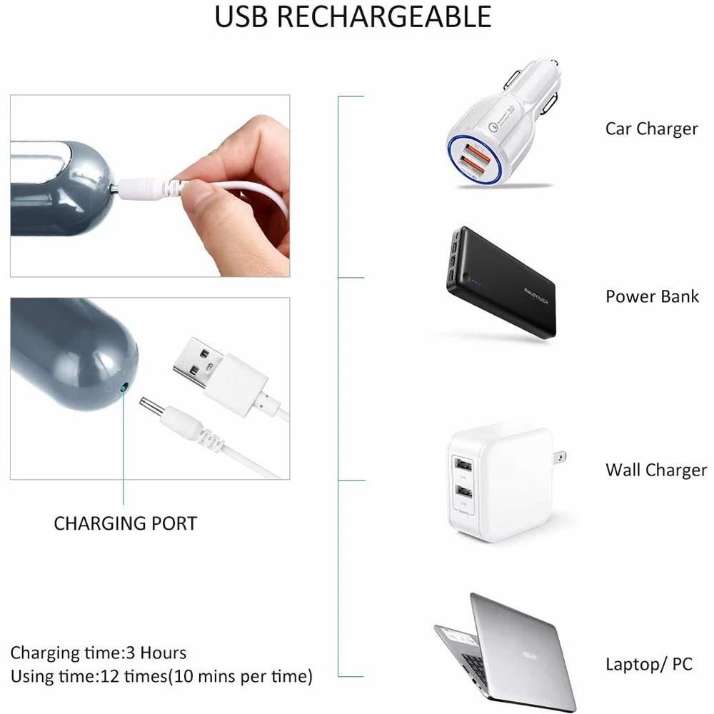 Multi Purpose Vibrating Stick Made of Silicone Material 10 Frequency 5-speed Massage Stick Waterproof and Silent USB Charging