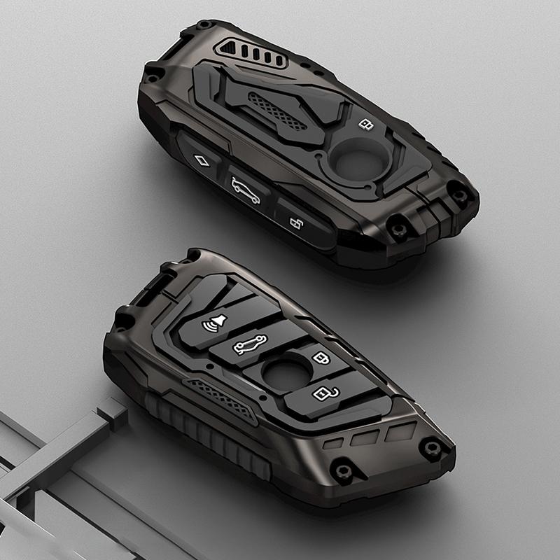 Galvanized Alloy Silicone Splicing Car Key Cover Case For BMW X1 X3 X4 X5 F15 X6 F16 G30 7 Series G11 F48 F39 520 525 F30 118i