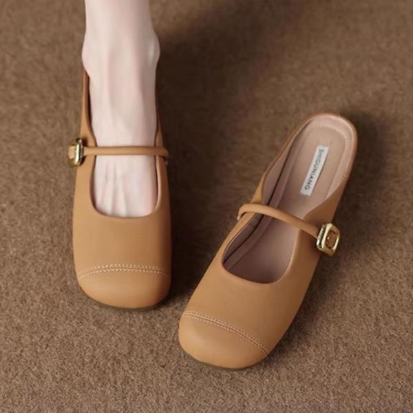 Fashion Rubber Slippers Cover Toe Shoes Slipers Women Slides Fashion Loafers 2025 Luxury Soft Flat Flat Shoes Female Slippers Casual Sli