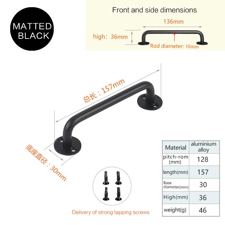 Sliding Door Handles Modern Kitchen Cabinet Handle Barn Door Pulls Furniture Drawer Handle With Screw Sliding Closet Door Handle