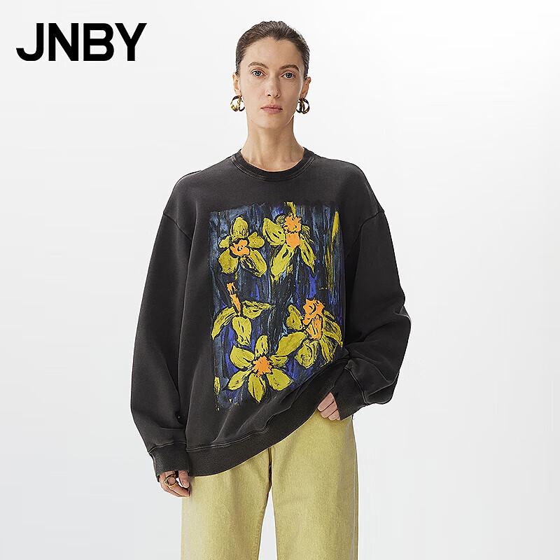 JNBY 2025 Spring Crewneck Cotton Sweatshirt