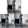 Classic High Waist Wide Leg Jeans For Women With Cotton Fabric For Casual And Office Wear