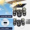 Kamera CCTV 2 w 1 zasilana energią słoneczną, potrójny obiektyw ze światłem LED do widzenia w nocy, bezprzewodowa kamera IP sieci WIFI/4G.