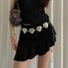 Vintage Ethnic Style Pu Leather Belt With Metal Buckle For Women Dress And Jeans Accessory