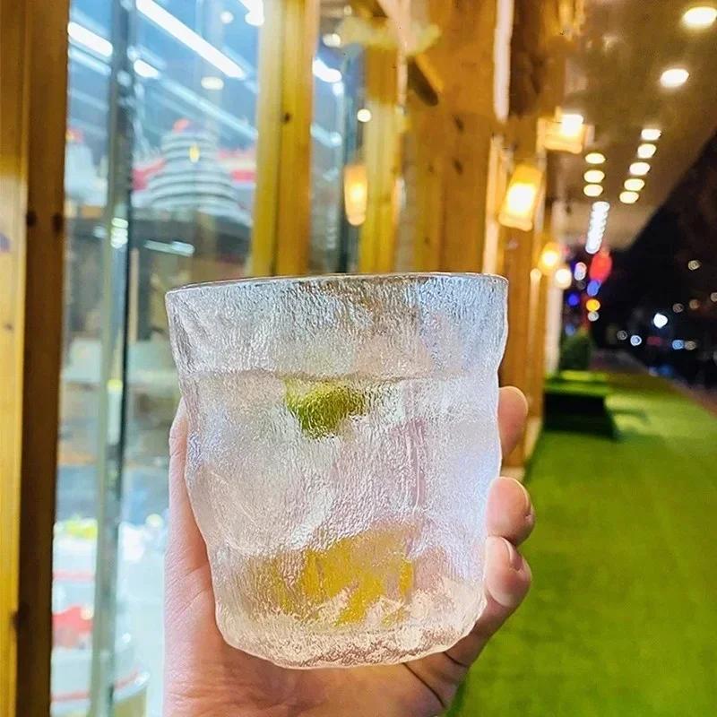 Glass Cup Nordic Minimalist Transparent Drinking Utensil Cofee Wine Milk Beer Cola Juice Cold Drinkware Mug for Household Office