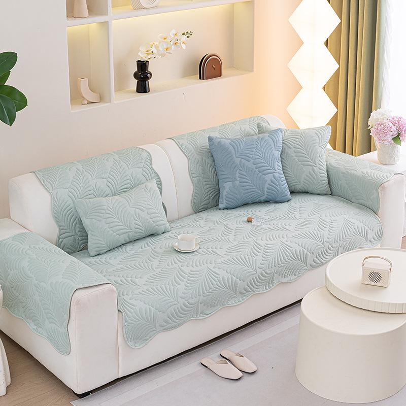 

Special-Shaped French Cream Wind Sofa Cushion New Summer Cool Senior Light Luxury Fixed Non-Slip Sofa Cover 70*70cm
