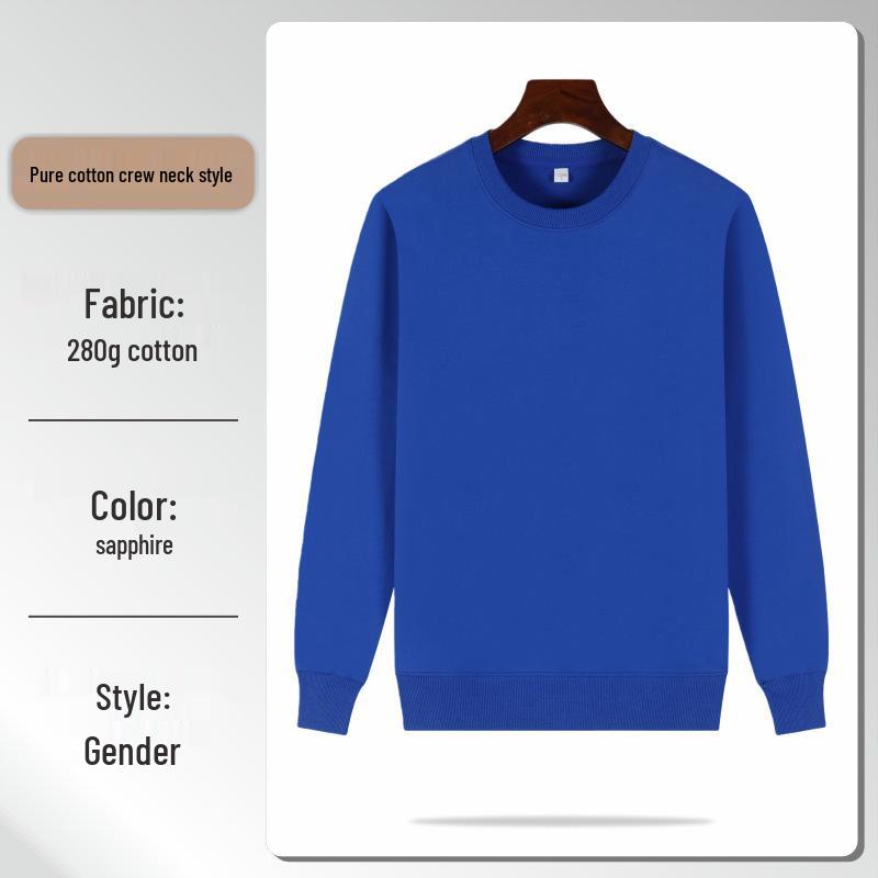 2026 Red Corporate Anniversary Sweatshirt - Custom Round Neck with Logo for Annual Meeting and Company Culture