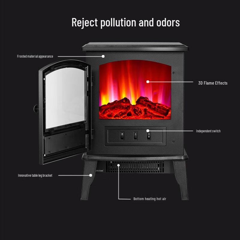 Dekasen European Style Electric Fireplace Heater
