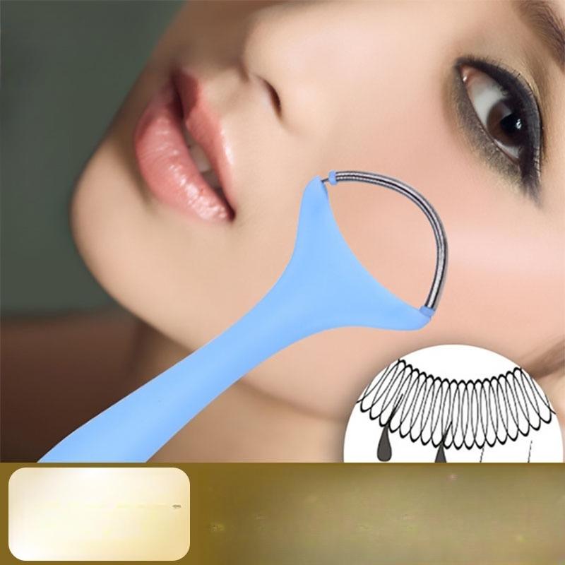 

1Pc professional purple portable facial hair removal tool for forehead, chin and cheeks синій