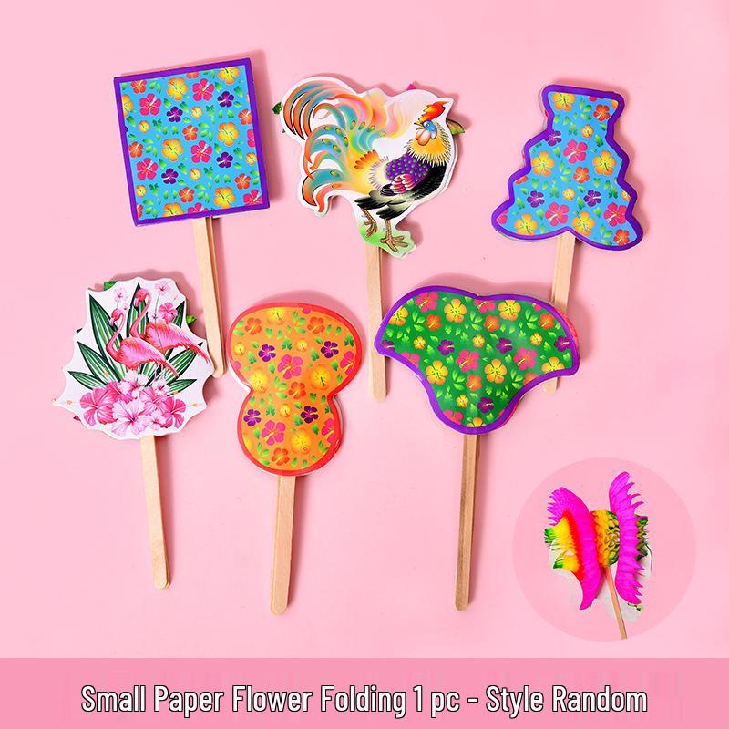 Handmade Paper Flowers: 72 Transformations - Nostalgic Childhood Toys for Kindergarten Activities and Gifts