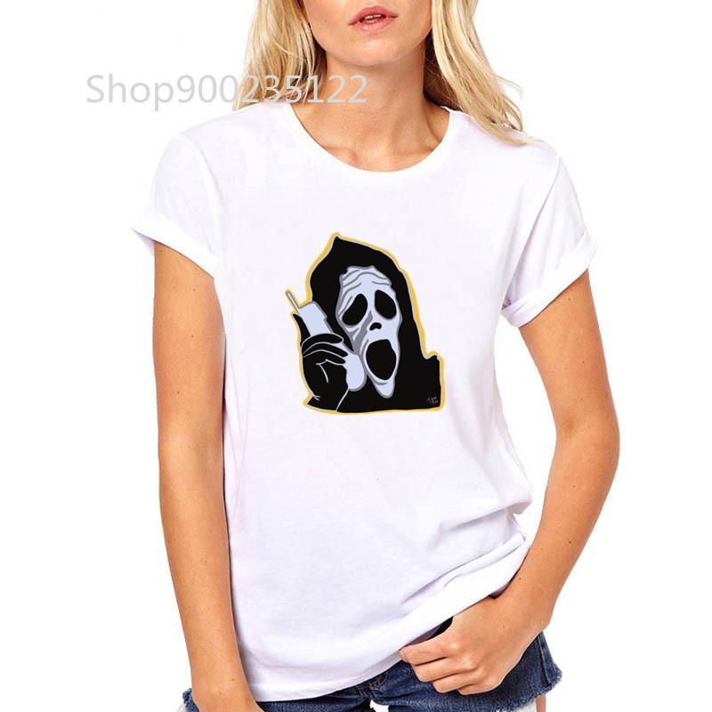 

Harajuku T Shirt Women Print Chillin Killin Horrible Man Gothic T-Shirt Streetwear Summer Black Tops Tees Goth Hip Hop Tshirt XXXL білий