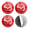 For Mazda 4pcs 56mm Car Emblem Wheel Hub Center Cap Stickers 2 3 5 M5 Ms CX-4 CX-5 CX6 CX7 M3 M6 MX3 MX5 Rx8 bg1