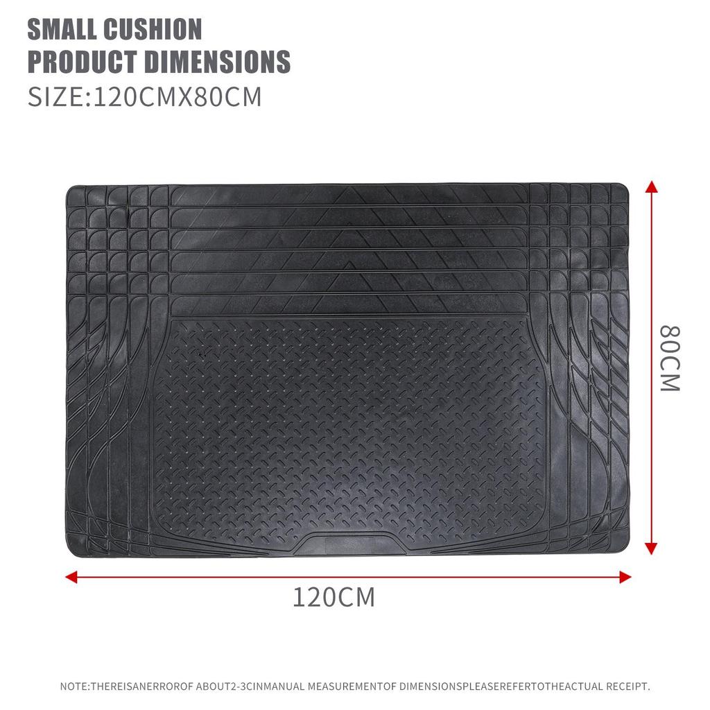 Four-Piece Universal PVC Car Floor Mats - Anti-Slip, Waterproof, Heat-Resistant Interior Protection.