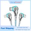 65W Ladekabel für Typ-C Micro Lightning Super Charge Datenkabel 180° Rotation Nylonkabel USB-Kabel Schnellladung