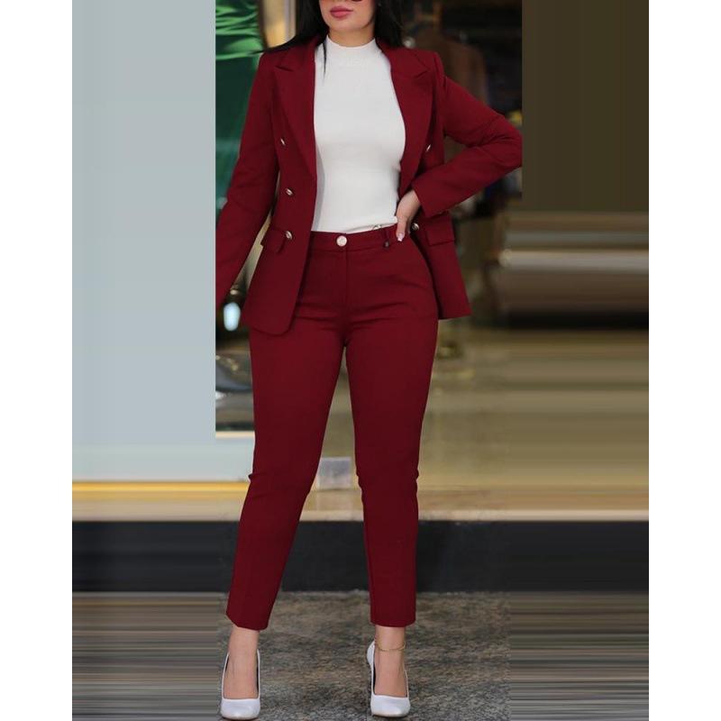2024 Amazon Wish Casual Fashion Professional Wear Women's Suit Suit