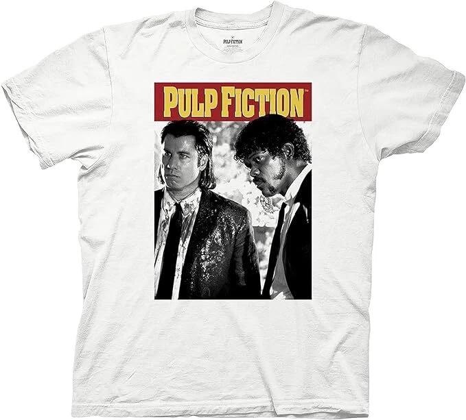 Unisexs Pulp Fiction Movie Shirt John Travolta And Samuel L Jackson Shirt S