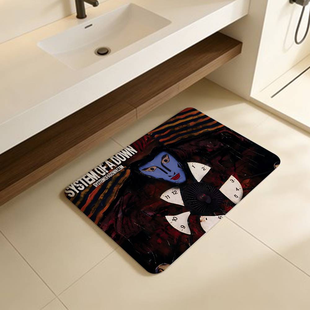 

S-System Of A D-Down Band Floor Mat Rectangle Anti-slip Home Soft Badmat Front Door Indoor Outdoor Mat Hotel Decor Mat 40x60cm