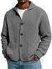 Giacca da Uomo con Revers Europea & Americana - Autunno/Inverno Maglia a Nido d'Ape Camicia Casual alla Moda