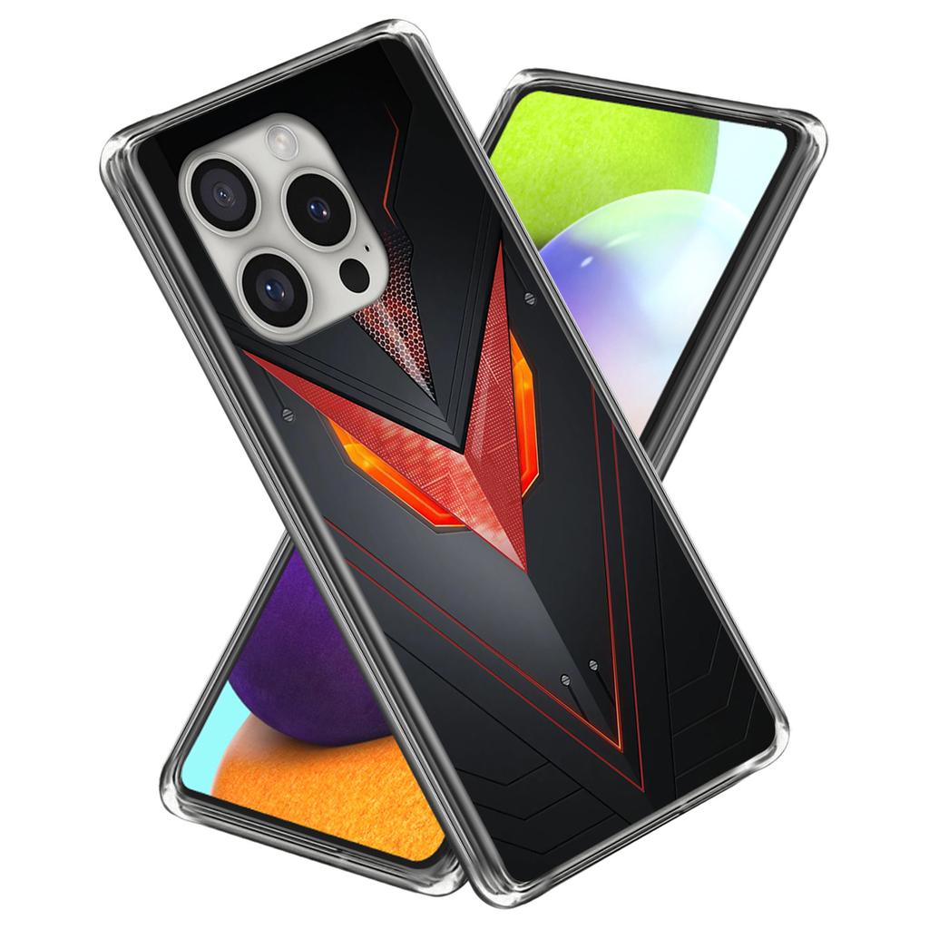 For iPhone 16 Pro Case Shock-Absorbent TPU Pattern Printed Phone Cover