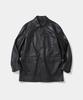 Uniform Bridge Faux Leather Western Car Coat Black