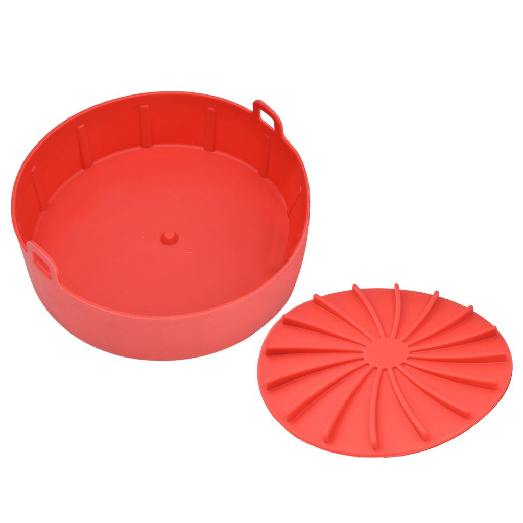 Fryer Silicone Pot Basket Liner Replacement for More Than 7.5in Fryer Accessories Red