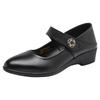 Scarpe Mary Jane Piatte da Donna in Pelle