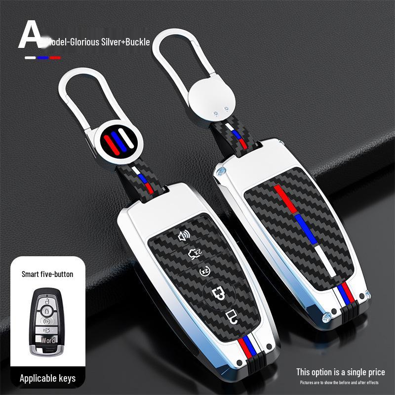 Ford Edge Mondeo Focus Explorer Key Case with Metal Buckle